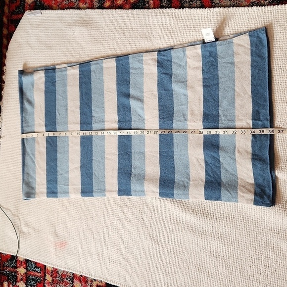 NWOT 1942 AC sciarpa Tonali wool/cashmere blue/white stripe scarf - Picture 7 of 7